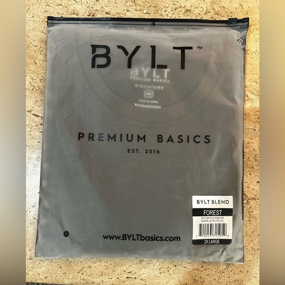 BYLT Premium Basics Split Hem: BYLT Signature - Color Black - Size 2XL - Picture 7 of 7